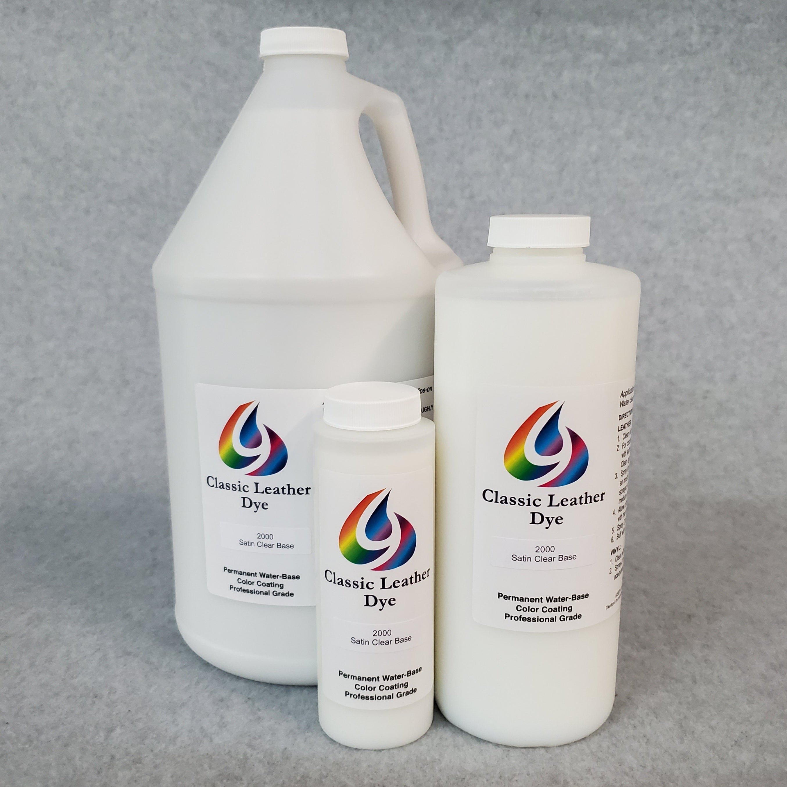 2000 Clear Base (Satin, Matte, or Hi-Gloss) – Classic Dye Products Inc.