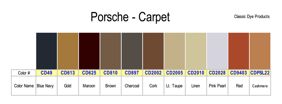 Carpet colour chart deals