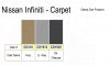 Infiniti Carpet Dye Color Chart